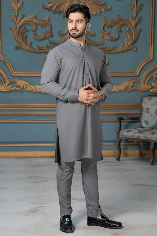 PREMIUM  UNSTITCHED WASH & WEAR (Silver color)